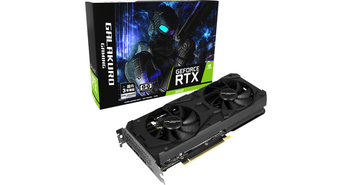 Galax Galakuro GeForce RTX 3060 [GG-RTX3060-E12GB/OC/DF] | SoloTodo.cl