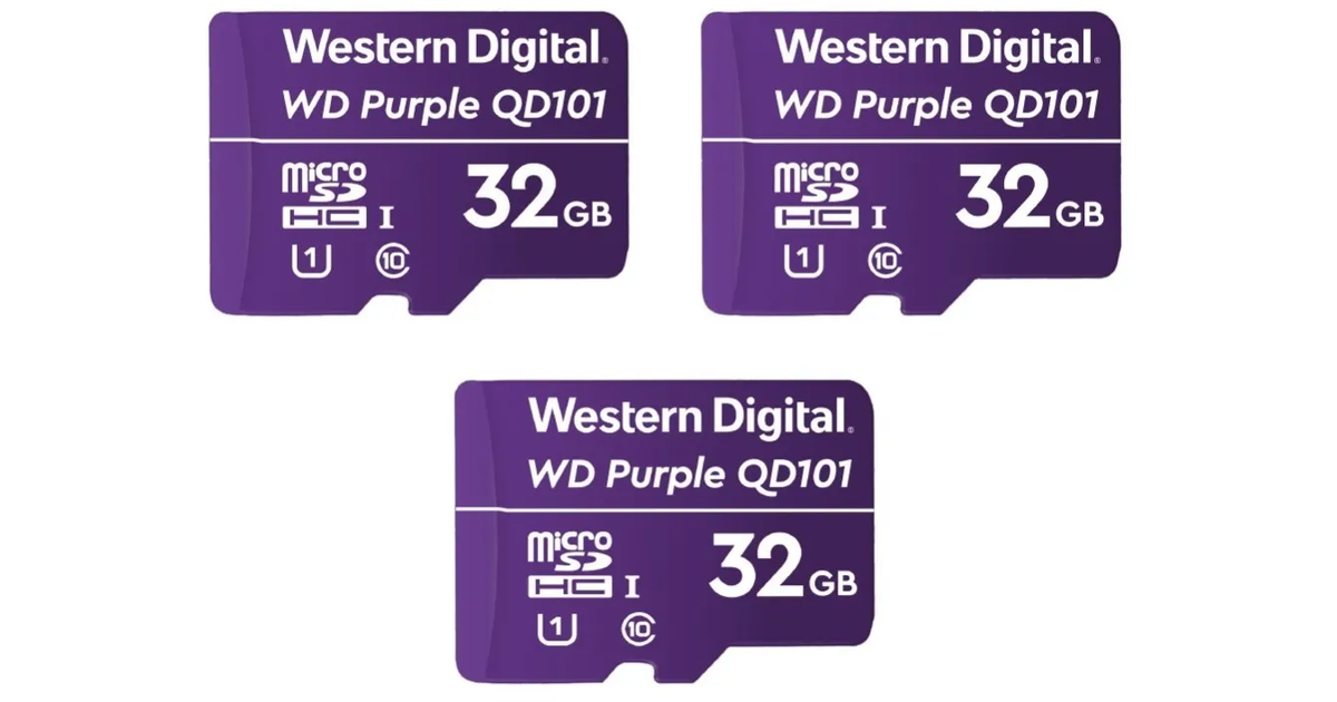 Western Digital Purple SC QD101 microSDHC 32 GB UHS-I (Class 10 / Speed ...