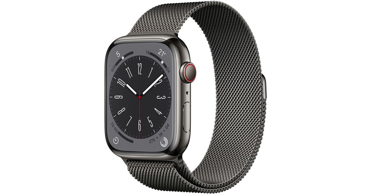 Apple Watch Series 8 45mm (GPS + Cellular / Graphite Stainless Steel ...