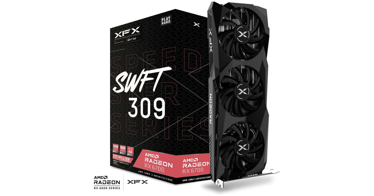 XFX Speedster SWFT 309 AMD Radeon RX 6700 Core [RX-67XLKWFDV] | SoloTodo.cl