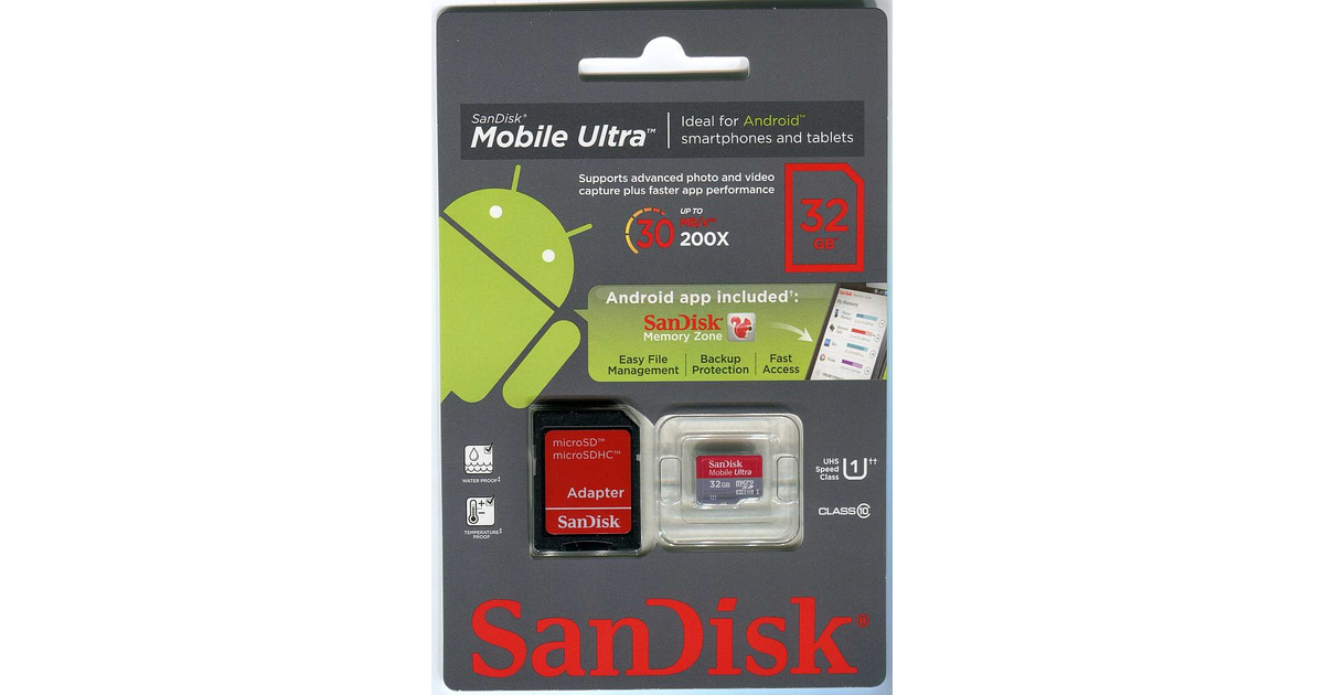 SanDisk Ultra microSDHC / microSDXC 32 GB Class 10 / UHS Class 1 (U1 ...