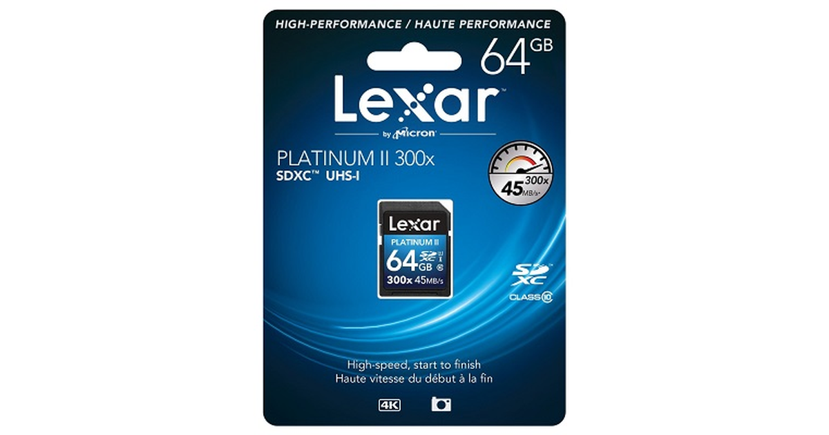 Lexar Platinum II SDHC / SDXC 64 GB Class 10 / UHS Class 1 (U1) / Video ...