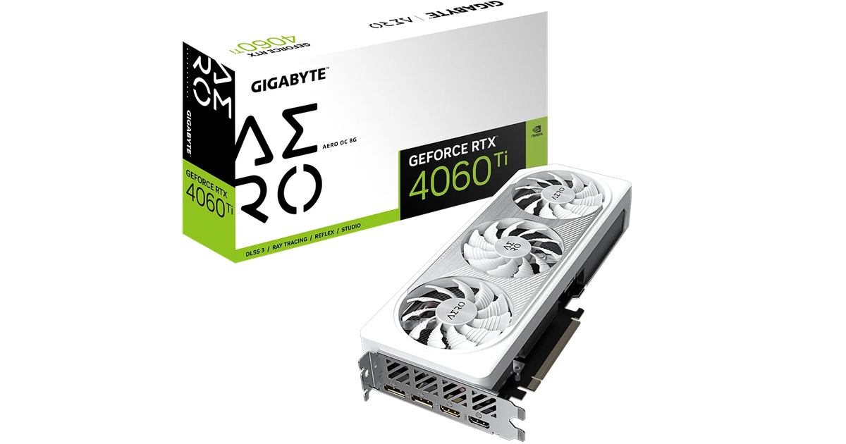 Gigabyte GeForce RTX 4060 Ti AERO OC 8G [GV-N406TAERO OC-8GD