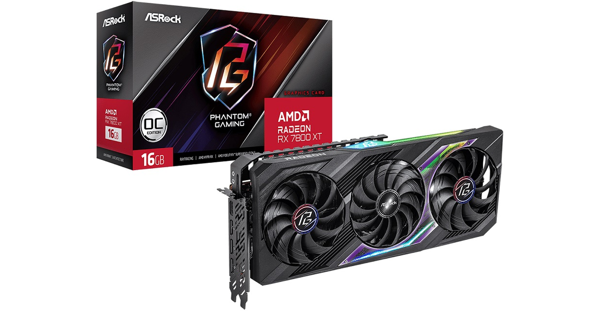 ASRock Radeon RX 7800 XT Phantom Gaming 16GB OC [RX7800XT PG 16GO ...