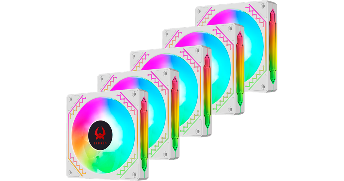 Kronos Ventus White - Set 5 Ventiladores | SoloTodo.cl