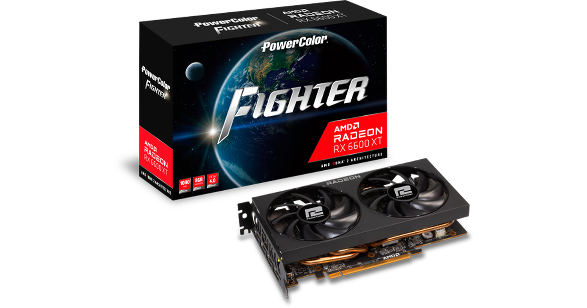 PowerColor Radeon RX 6600XT Fighter 8GB GDDR6 [AXRX 6600 XT 8GBD6-3DH ...