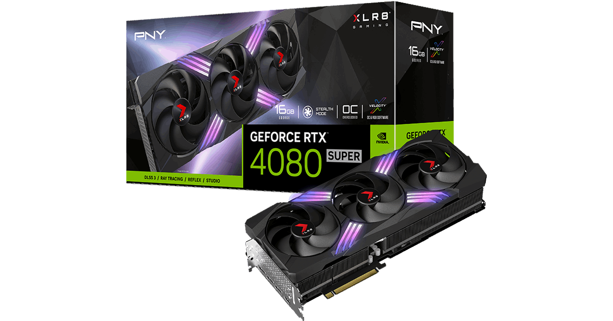 PNY GeForce RTX 4080 SUPER 16GB XLR8 Gaming VERTO EPIC-X RGB ...