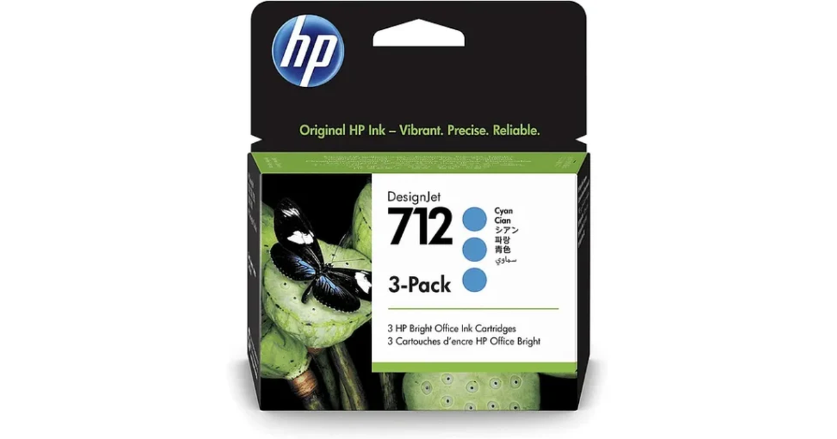 HP 712 (Pack de 3) (Cyan) [3ED77A] | SoloTodo.cl