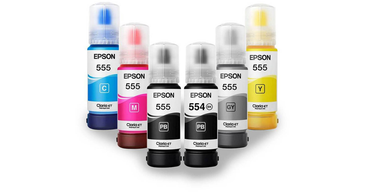 Epson T554 (Pack de 6) (Amarillo / Cyan / Gris / Magenta / Negro ...