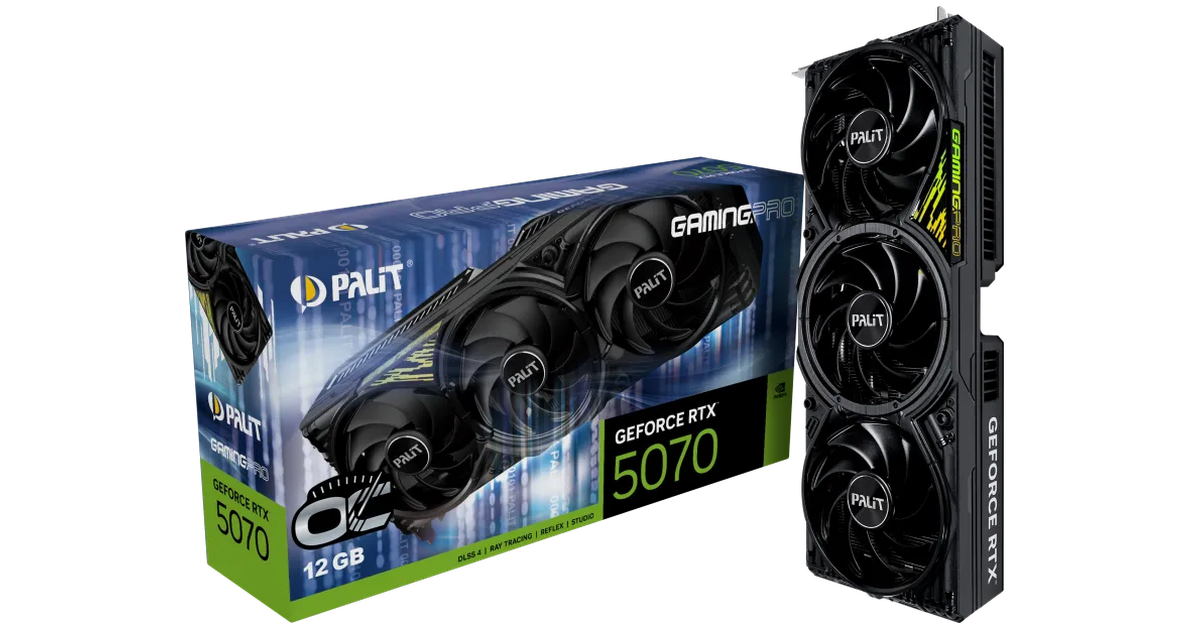 Palit GeForce RTX 5070 GamingPro OC [NE75070T19K9-GB2050A