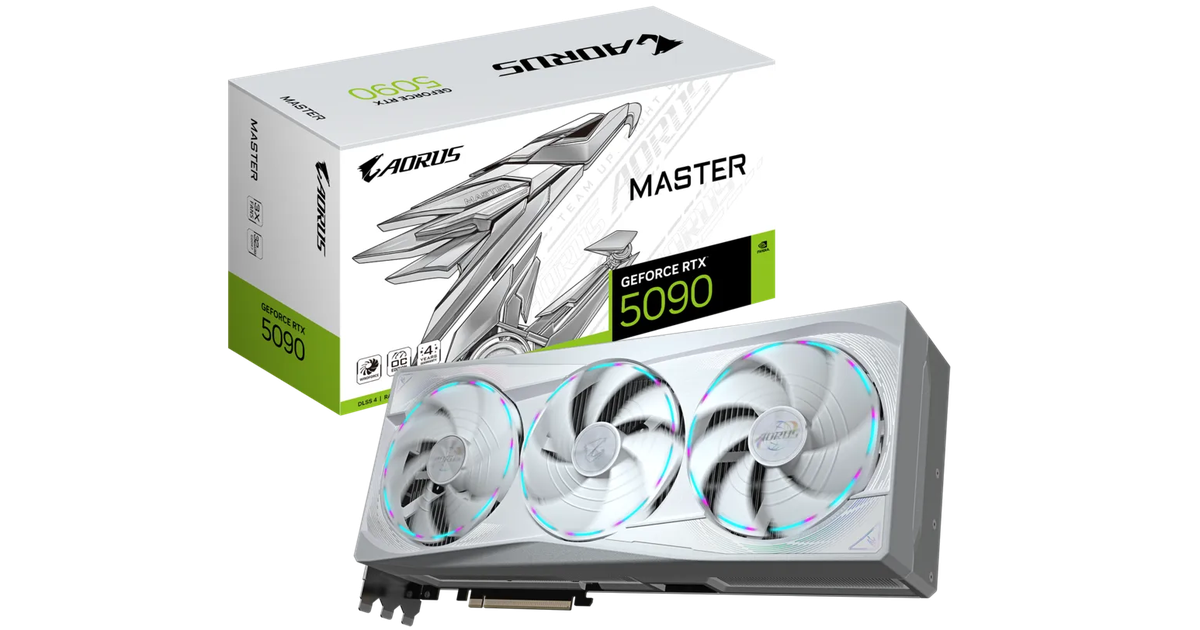 Gigabyte AORUS GeForce RTX 5090 MASTER ICE 32G [GV-N5090AORUSM ICE