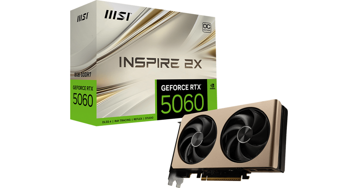 MSI GeForce RTX 5060 8G INSPIRE 2X OC [G506-8I2C] | SoloTodo.cl