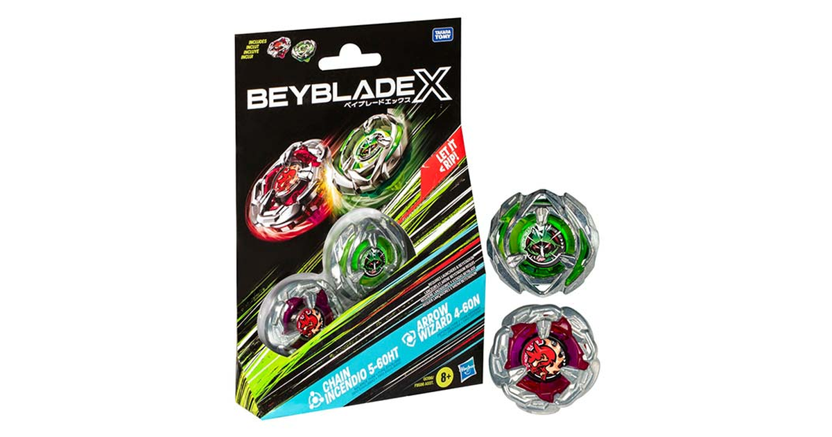 Beyblade X Chain Incendio 5-60HT y Arrow Wizard 4-60N | SoloTodo.cl