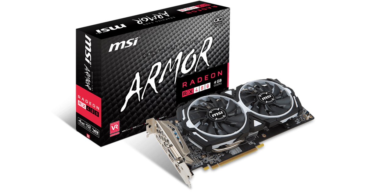MSI Radeon RX 480 ARMOR 4G OC [RX 480 ARMOR 4G OC] | SoloTodo.cl