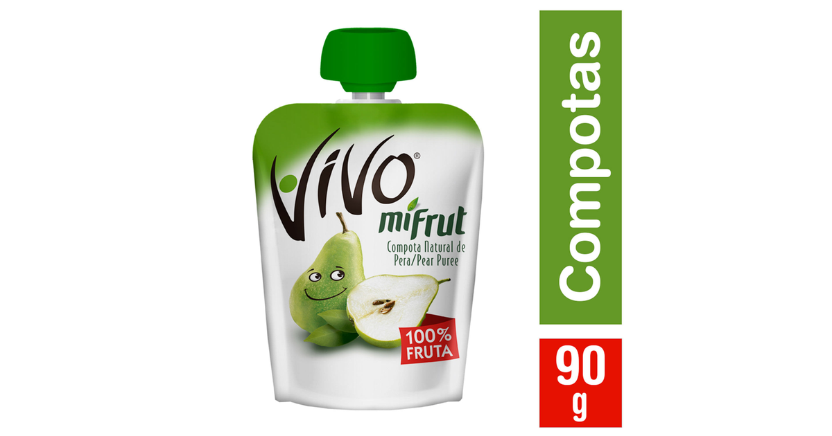 Vivo Compota Mifrut Pera (90 g.) | SoloTodo.cl