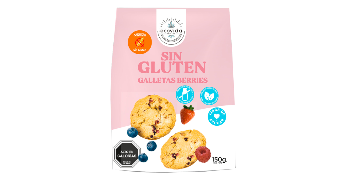 Ecovida Galletas Ecovida Sin Gluten Berries (1 un. / 150 g.) | SoloTodo.cl