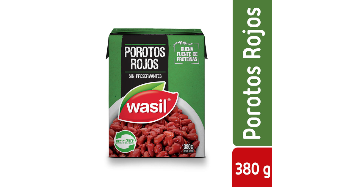 Wasil Porotos Rojos Listo para Servir (380 g.) | SoloTodo.cl