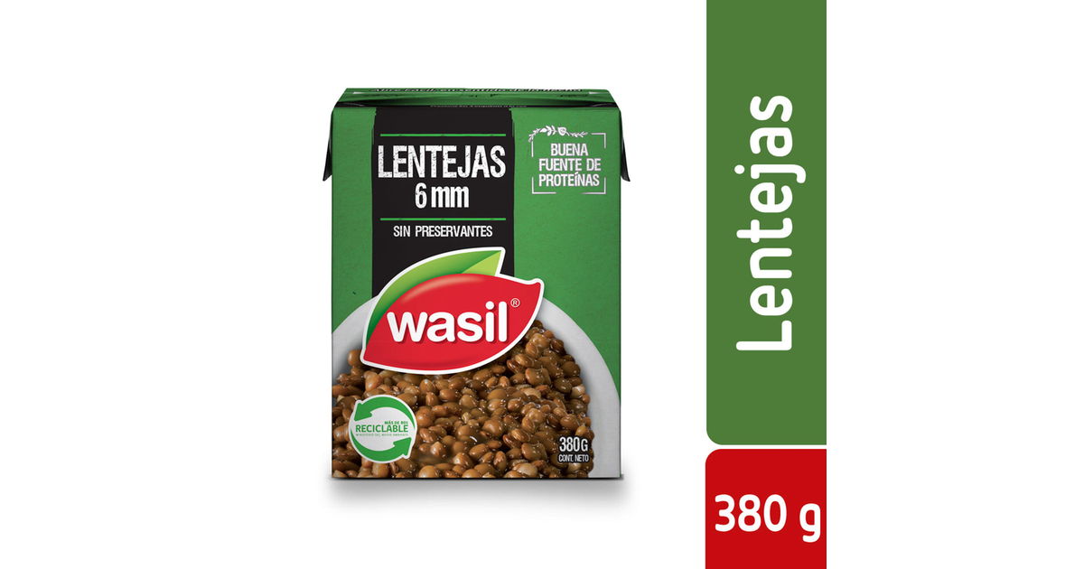 Wasil Lentejas listas para servir (380 g.) | SoloTodo.cl