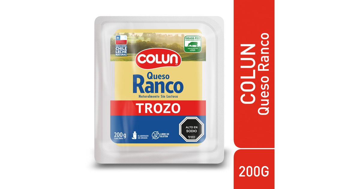 Colun Queso Ranco Trozo (1 un. / 200 g.) | SoloTodo.cl