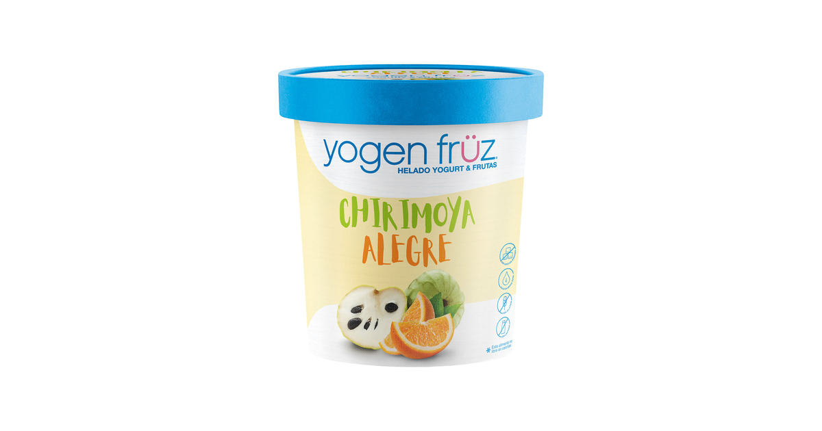 Yogen Fruz Helado Yogen Früz Chirimoya Alegre (1 un. / 800 mL ...