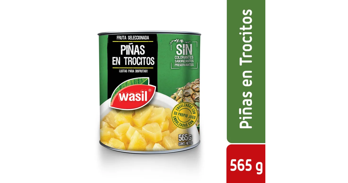 Wasil Piñas en Trocitos (565 g.) | SoloTodo.cl