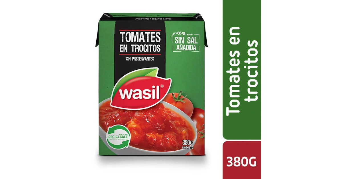 WASIL Tomate en Trocitos (380 g.) | SoloTodo.cl