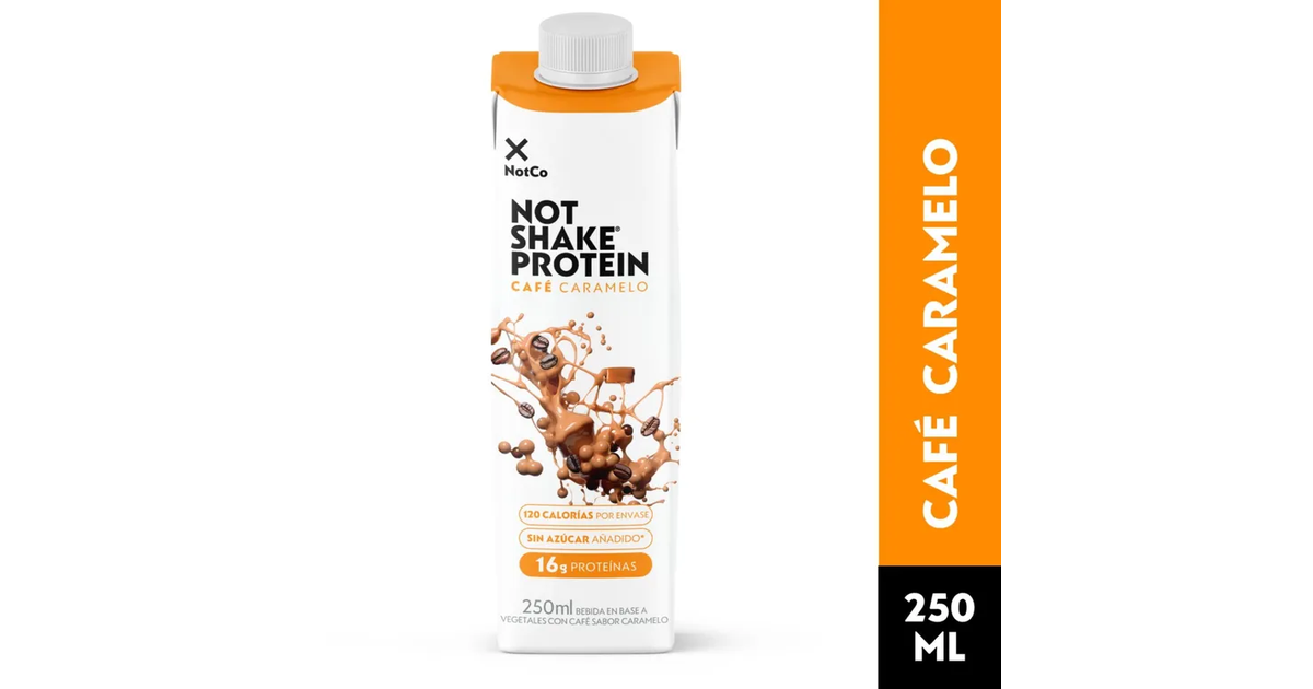 NOT SHAKE PROTEIN Bebida Vegetal Not Shake Protein Sabor Café Caramelo ...