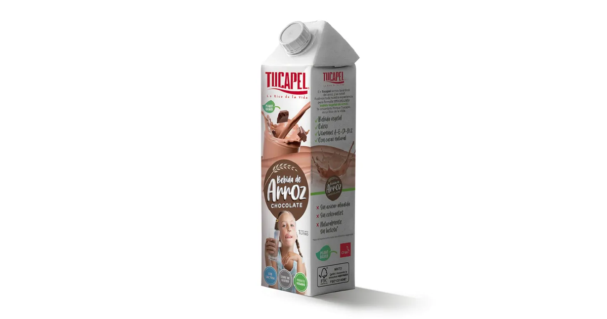 TUCAPEL Bebida Vegetal de Arroz Sabor Chocolate (1000 mL.) | SoloTodo.cl