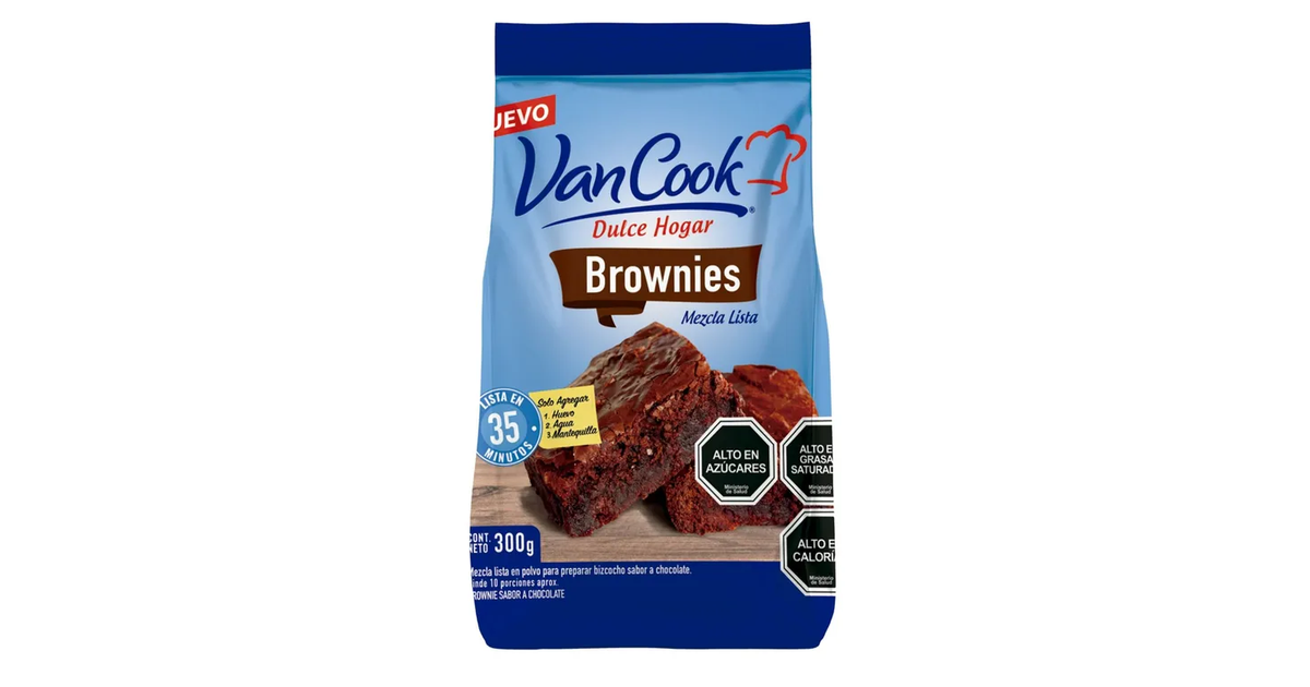 VAN COOK Premezcla Brownies (300 g.) | SoloTodo.cl