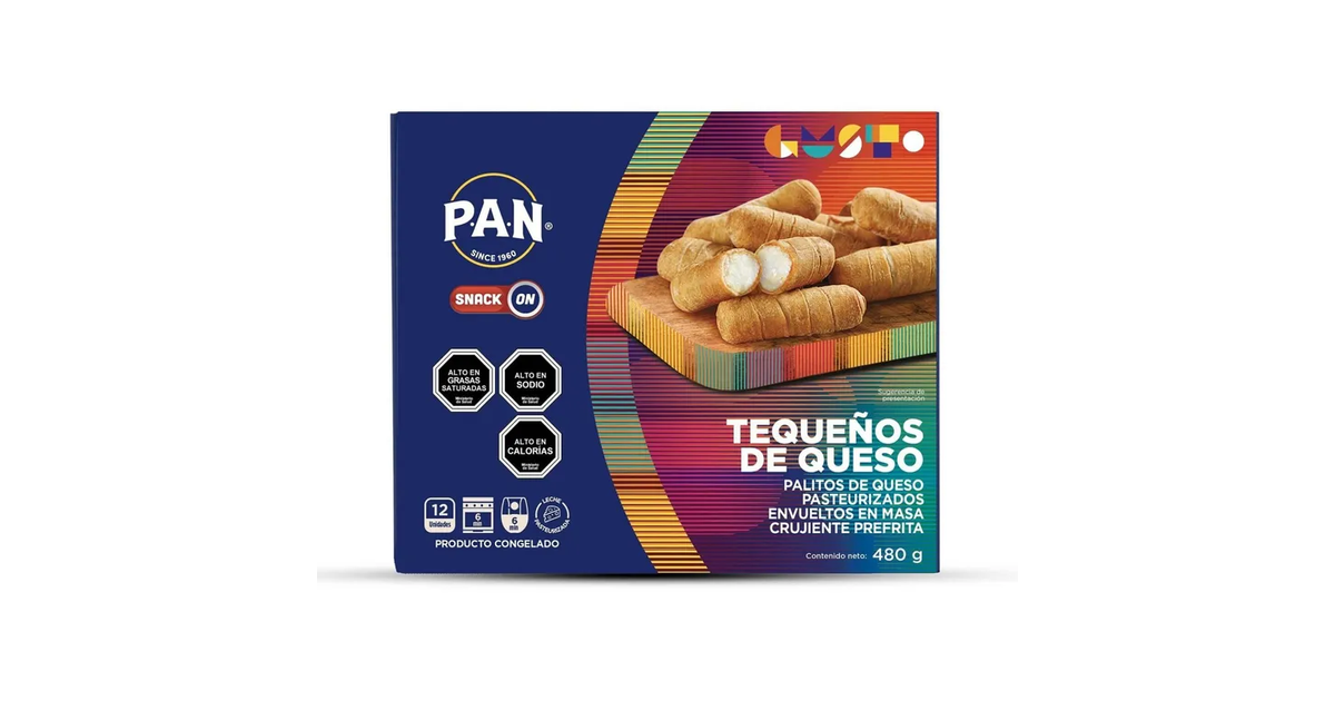 PAN Tequeños de Queso Prefritos Congelados (12 un. / 480 g.) | SoloTodo.cl