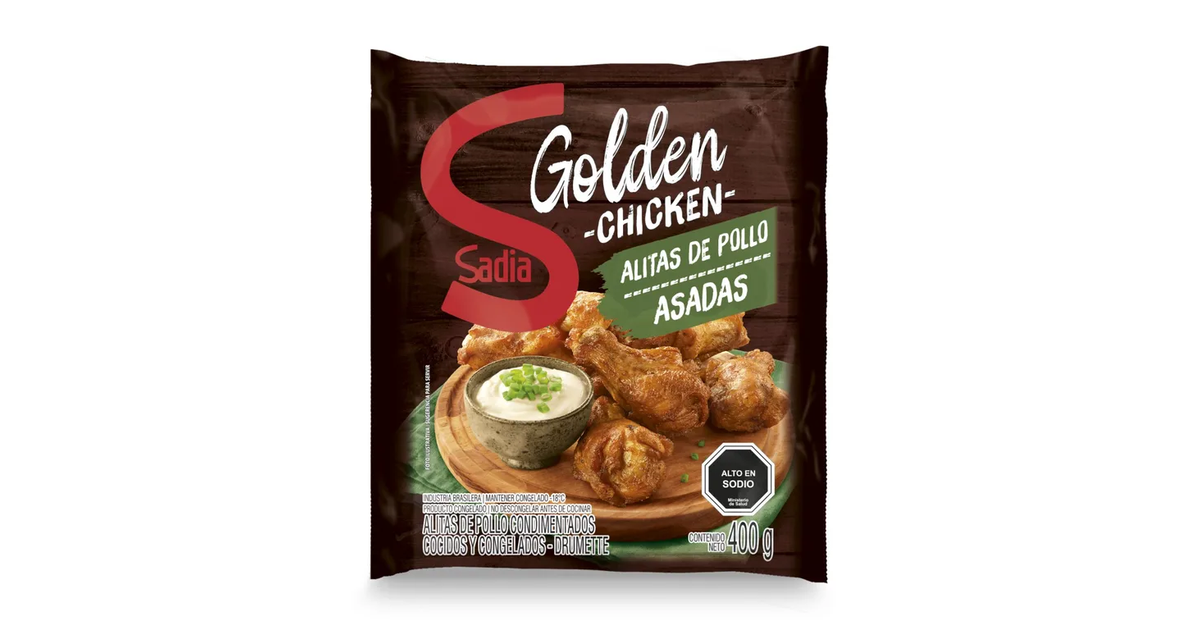 SADIA Alitas de Pollo Asada Golden Chicken Congeladas (400 g ...
