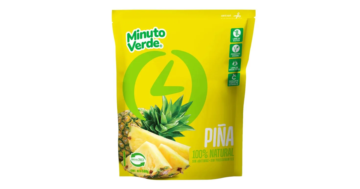 MINUTO VERDE Piña en Trozos Congelada (500 g.) | SoloTodo.cl