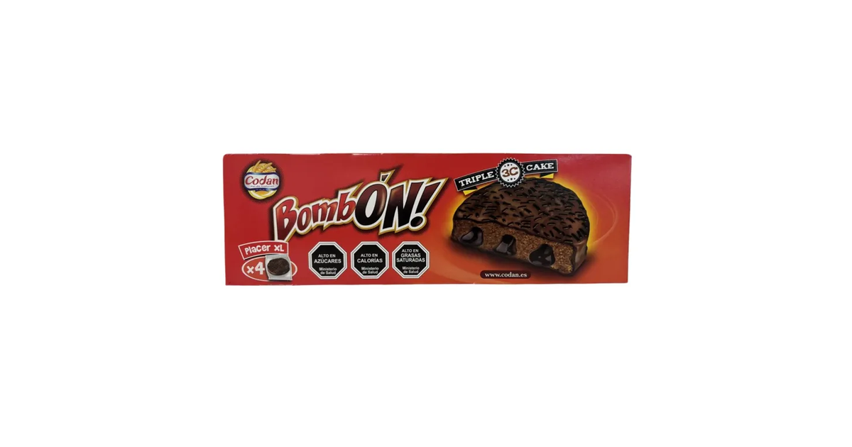 CODAN Bombom Triple Cake (4 un. / 220 g.) | SoloTodo.cl