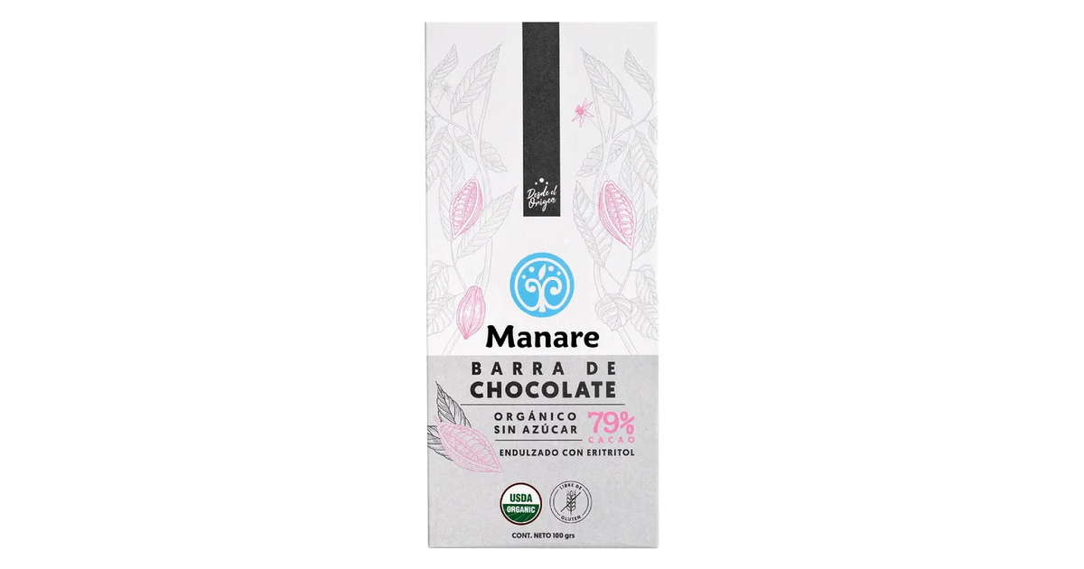 MANARE Chocolate Sin Azucar 79% Cacao (100 g.) | SoloTodo.cl