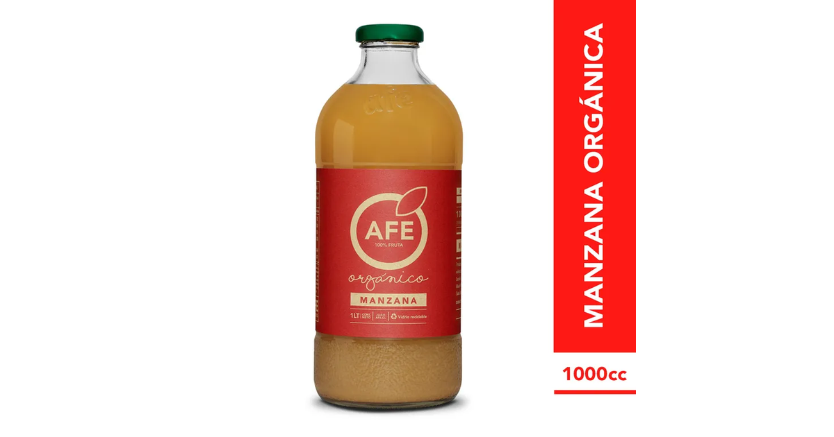 AFE Jugo Manzana 100% Orgánica (1000 mL.) | SoloTodo.cl