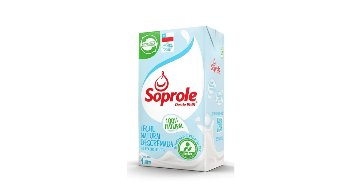SOPROLE Leche Descremada Natural (1000 mL.) | SoloTodo.cl