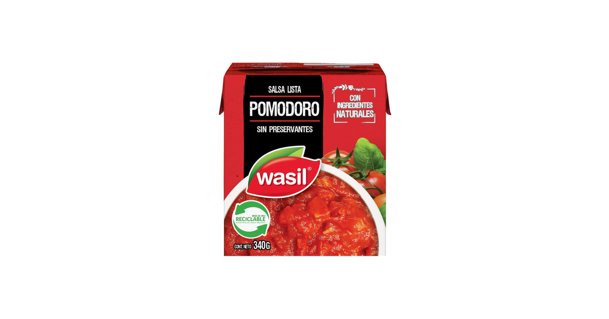 Wasil Salsa lista pomodoro (340 g.) | SoloTodo.cl