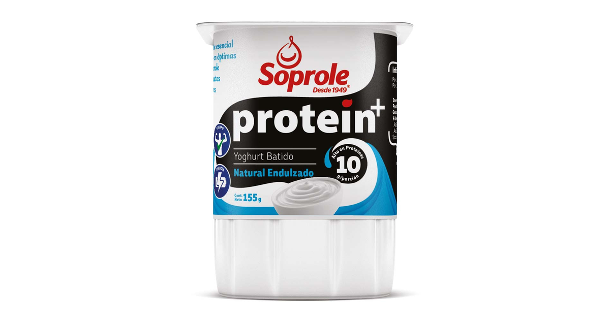 Soprole Yoghurt protein+ natural endulzado (155 g.) | SoloTodo.cl