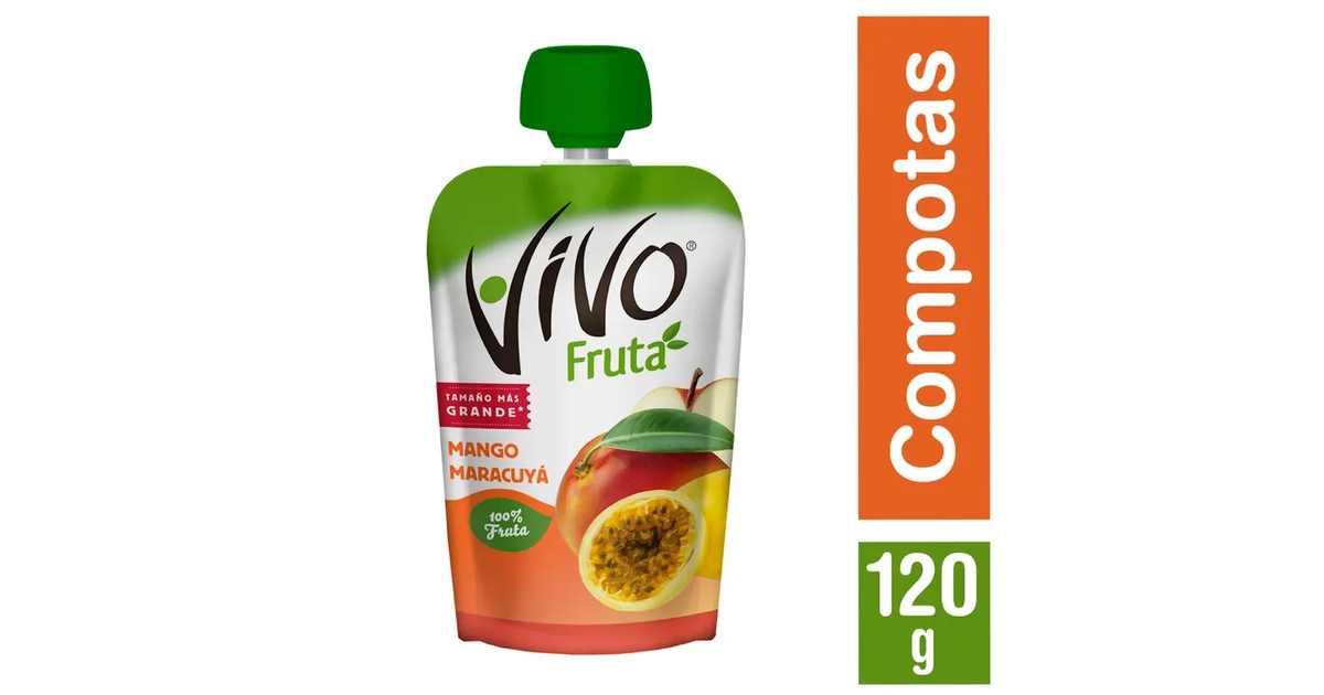 VIVO Compota de Mango y Maracuyá (120 g.) | SoloTodo.cl