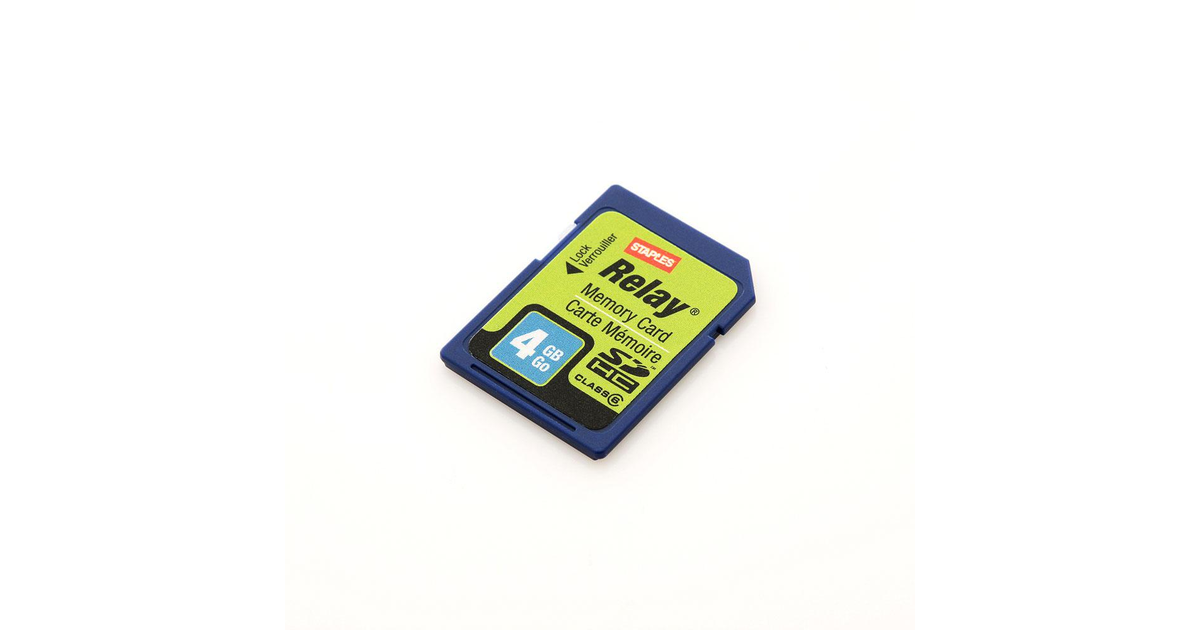 Staples Relay SDHC / SDXC 4 GB Class 6 / Video Class 6 | SoloTodo.cl