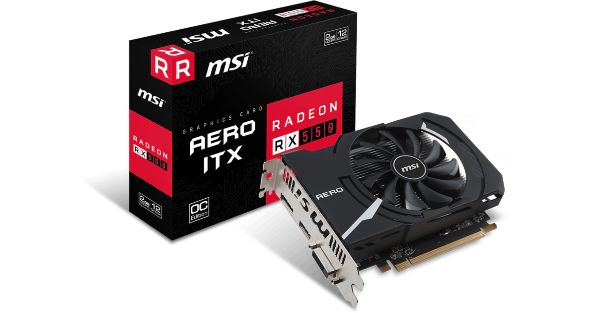 MSI Radeon RX 550 AERO ITX 2G OC [RX 550 AERO ITX 2G OC] | SoloTodo.cl