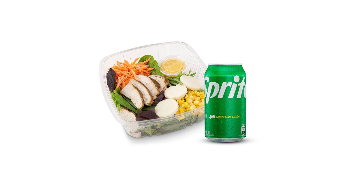 TOTTUS Combo Ensalada Pechuga de Pollo + Sprite Normal Lata (350 mL ...