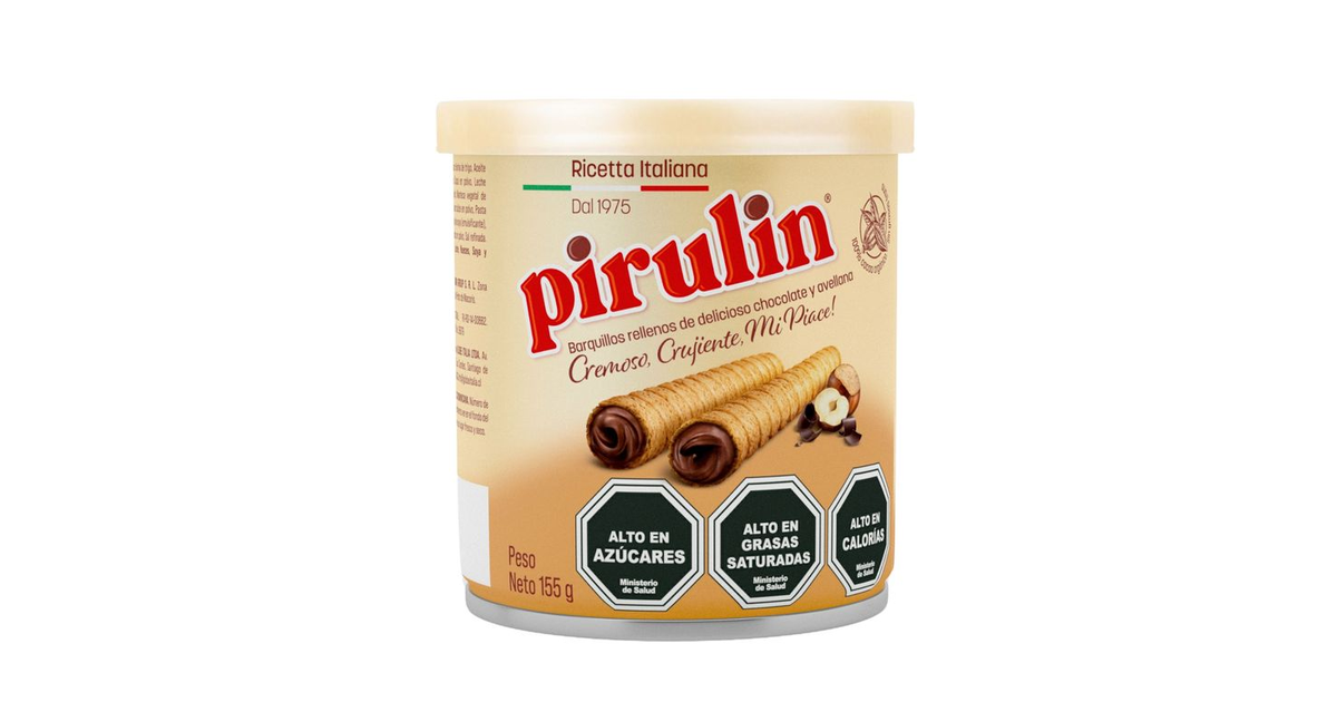 PIRULIN Barquillos Rellenos de Chocolate y Avellanas (155 g.) | SoloTodo.cl