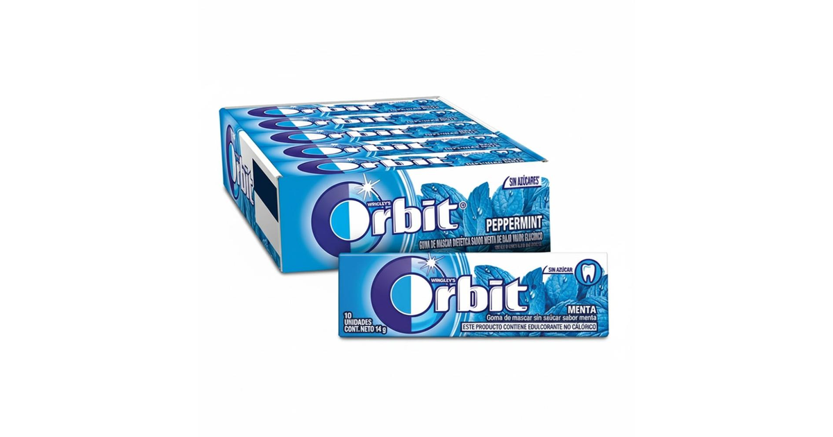 Orbit Display chicle menta (150 un.) | SoloTodo.cl