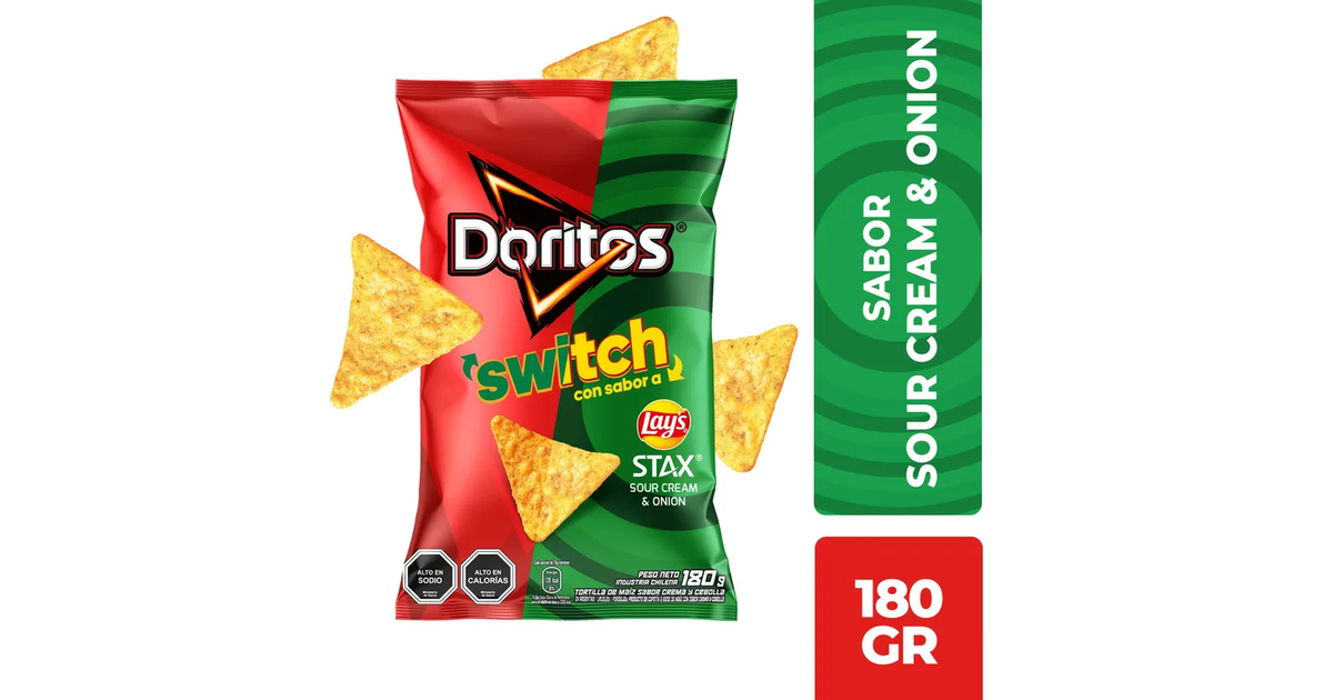 EVERCRISP Doritos Switch Sabor Sour Cream y Onion (180 g.) | SoloTodo.cl