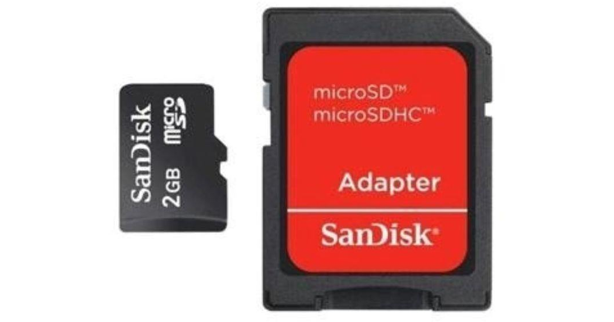 SanDisk microSDHC / microSDXC 2 GB Class 4 (SDSDQM-002G-B35A) | SoloTodo.cl