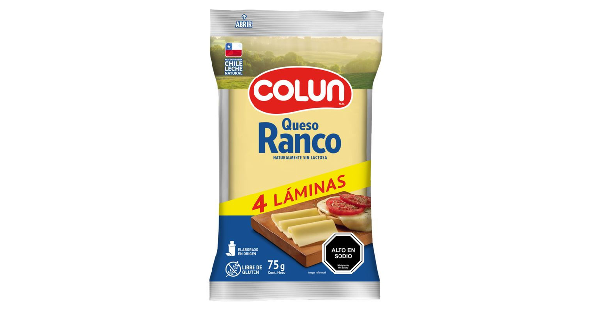 Colun Queso Ranco Laminado (75 g.) | SoloTodo.cl