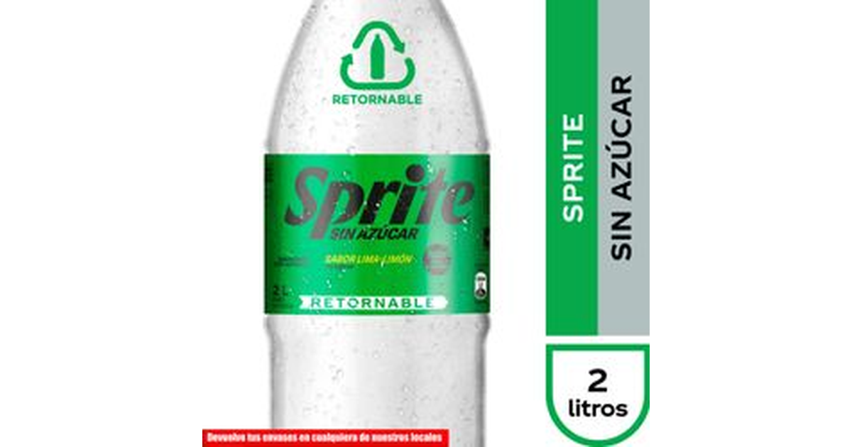 Sprite Bebida Sprite Zero retornable 2 L + Envase (2000 mL.) | SoloTodo.cl
