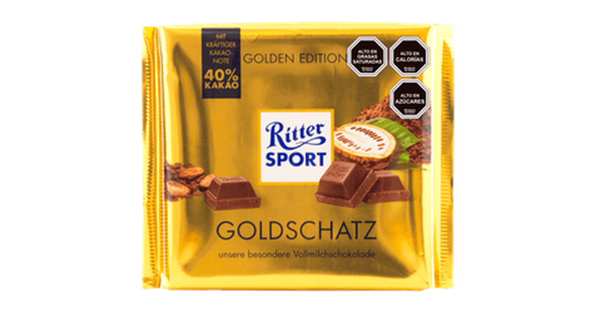 Ritter Sport Chocolate de Leche Golden Edition (250 g.) | SoloTodo.cl