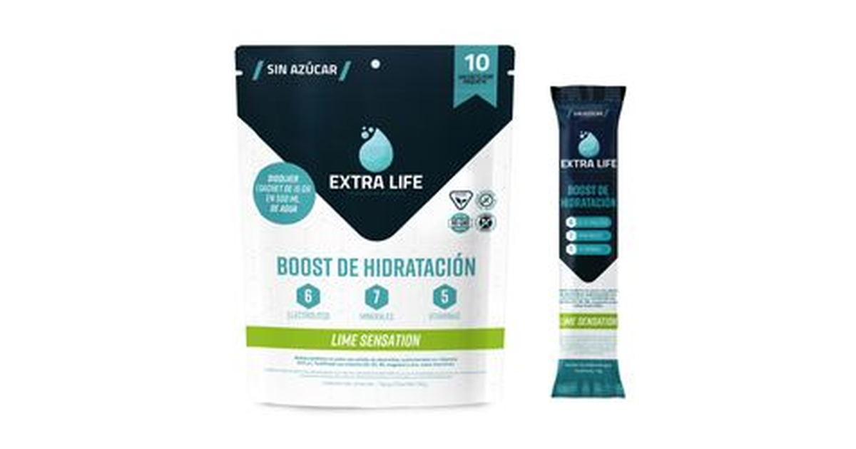 Extra Life Bebida Isotónica en Polvo Extra Life Boost Lime Sensation ...